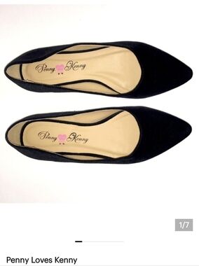 New Velvet slip on shoes women's size 7 Penny Loves Kenny Soft black Flats